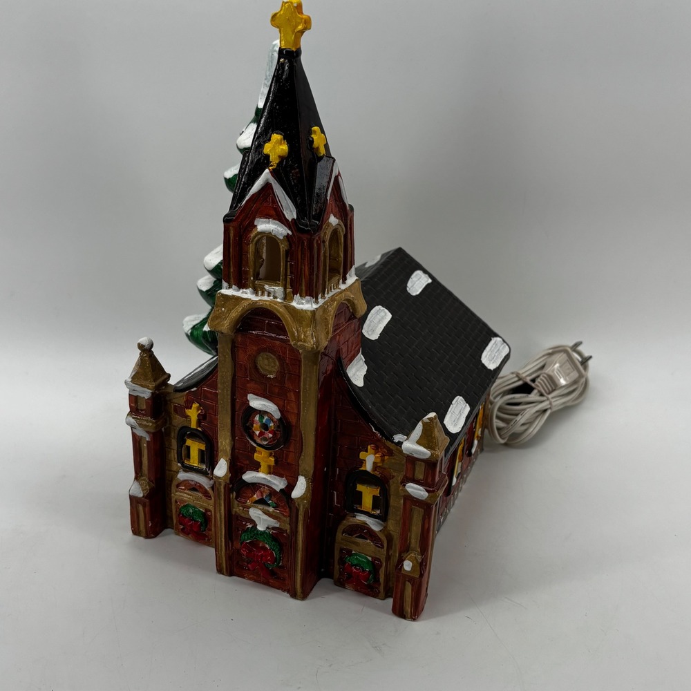 Dept 56 Gothic Church 1984 Snowhouse Series Vtg Christmas Village Lighted